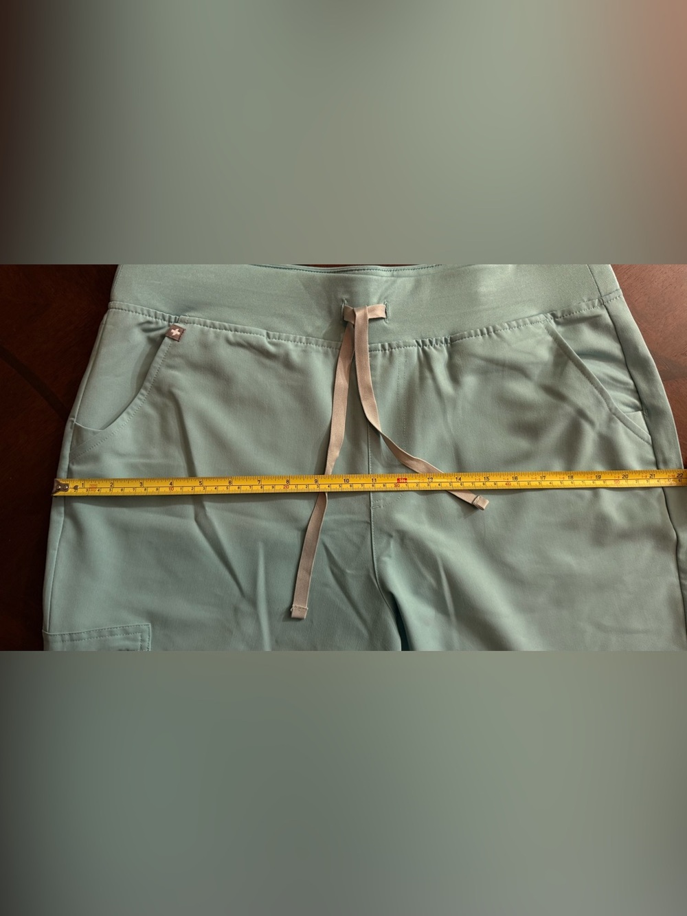 Figs Zamora Women’s Teal Jogger Scrubs with Utility Pocket - Picture 10 of 15